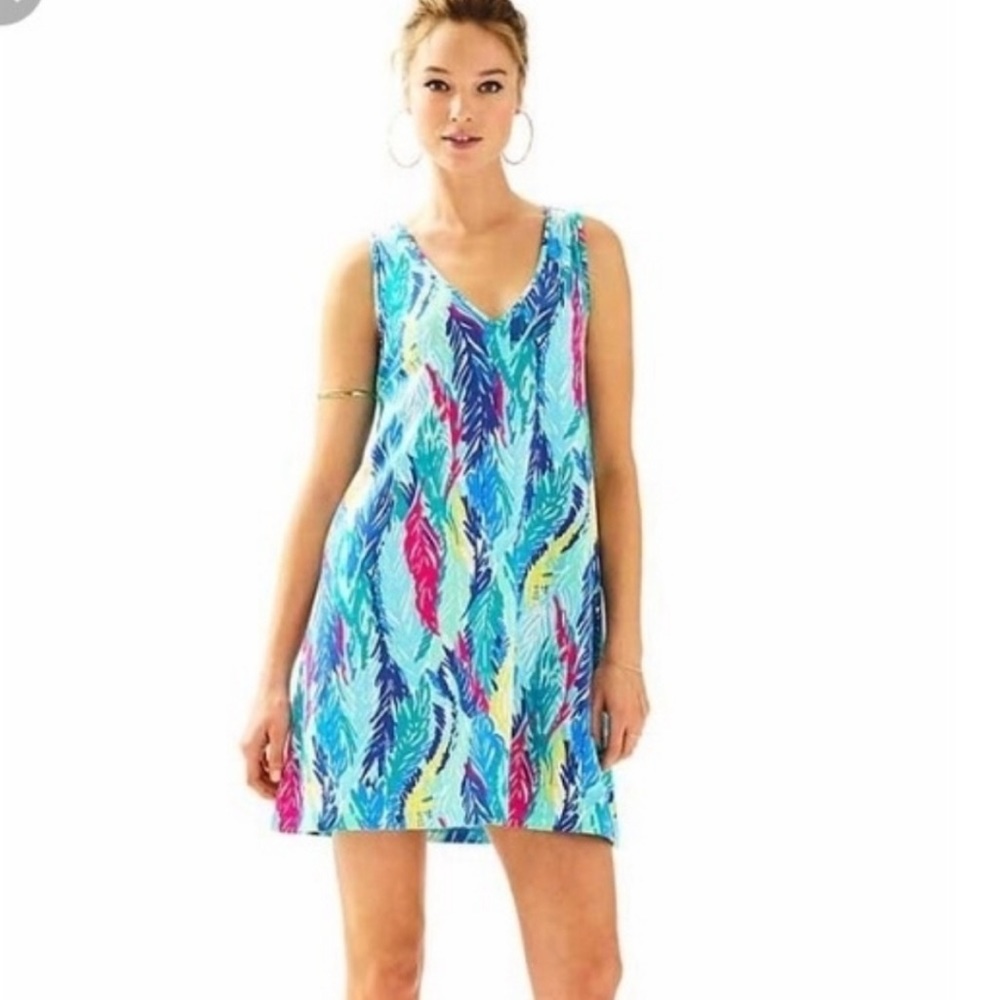 LILY PULITZER BLYTHE V-NECK SWING DRESS